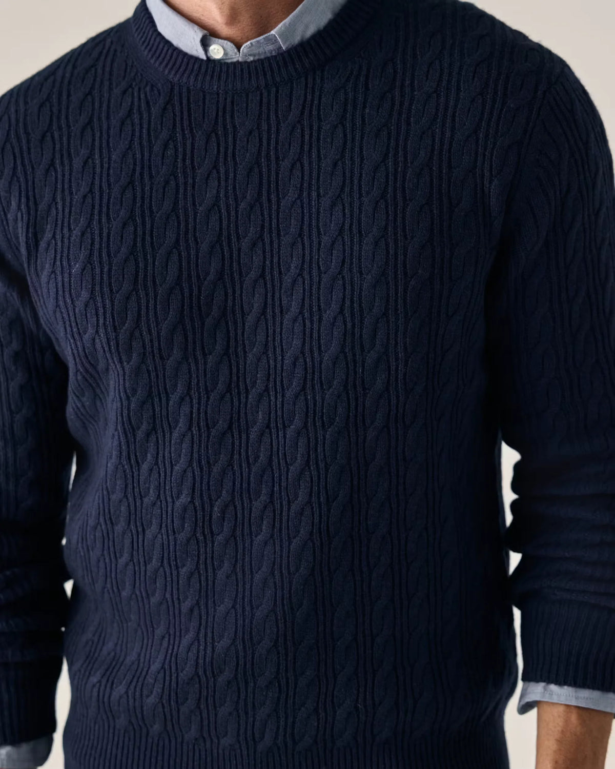 EasyCash Merino Cable Knit Sweater