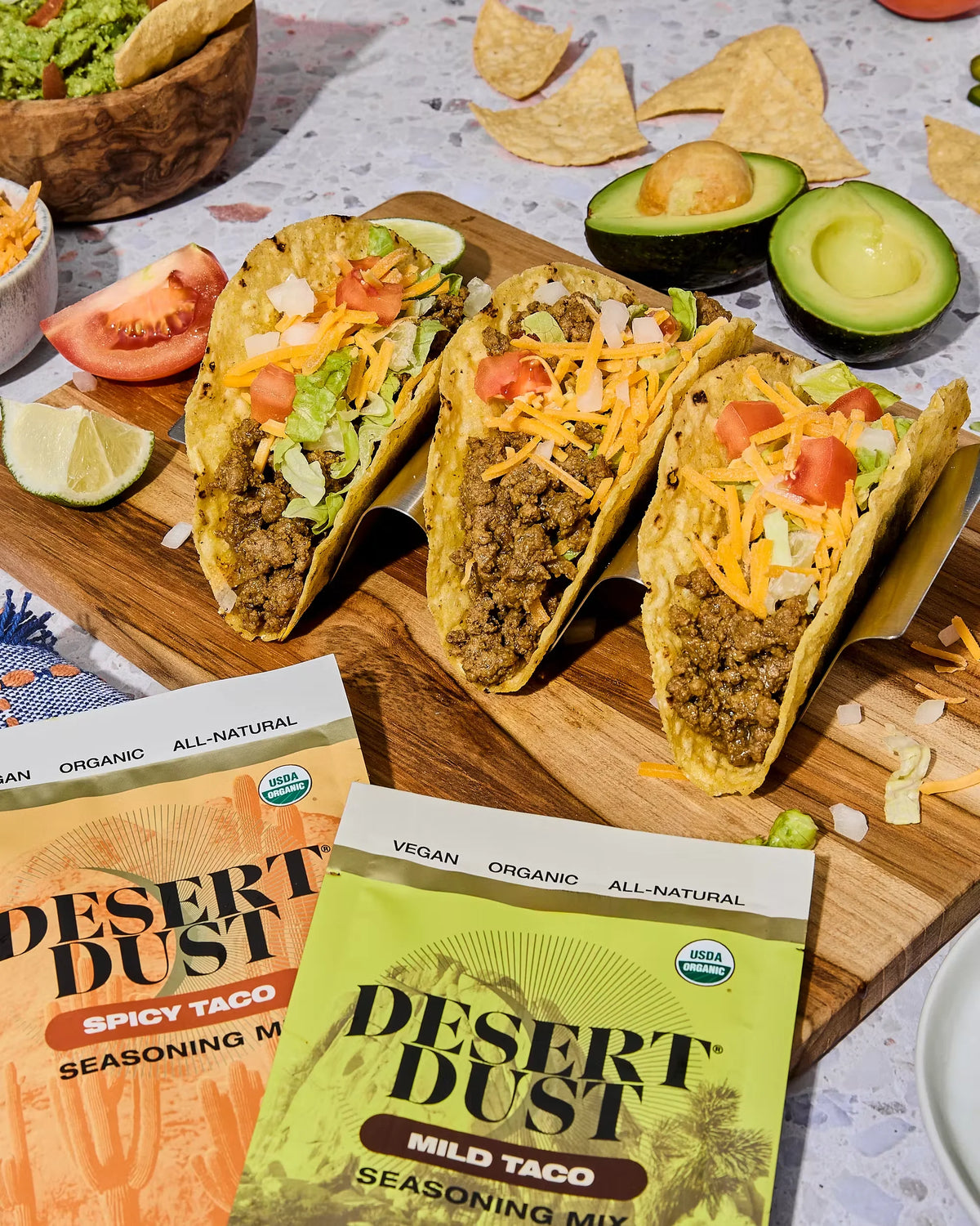 Taco Night Start Kit - 2 Mild Taco + 2 Spicy Taco + 2 Guacamole