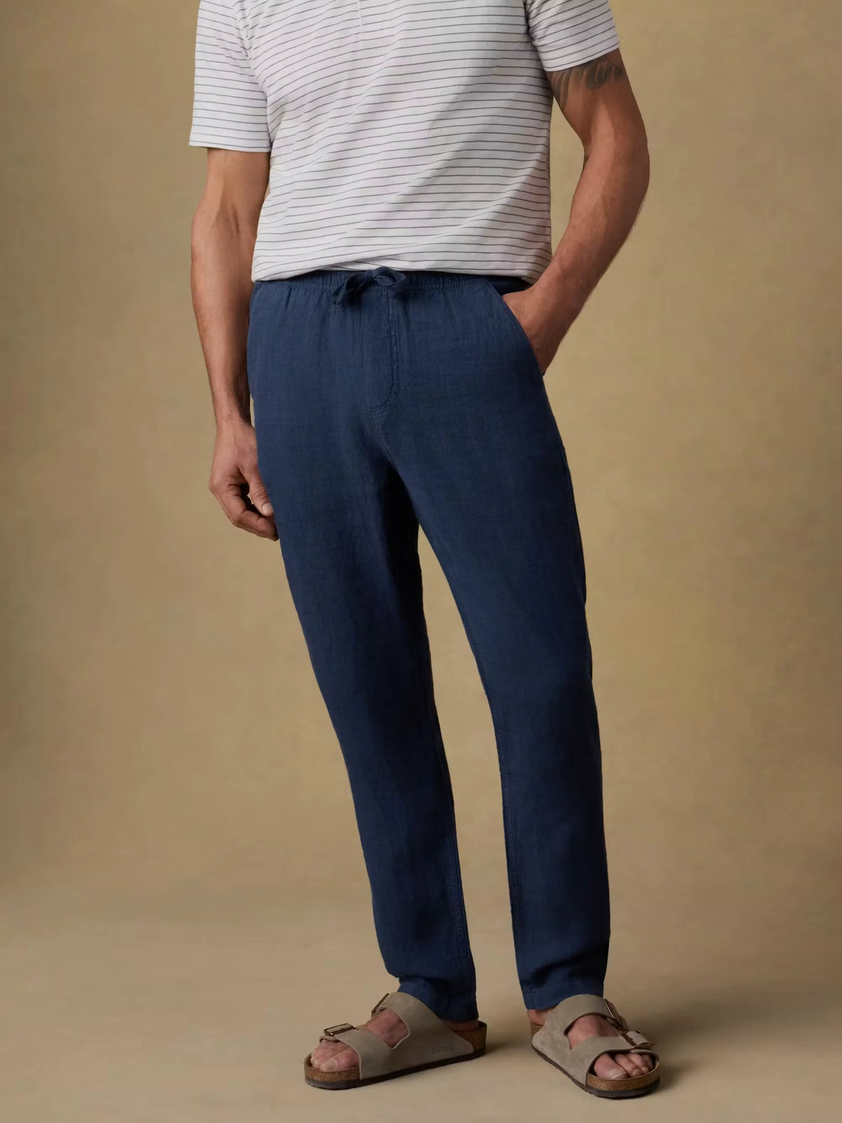 Linen Drawstring Pant