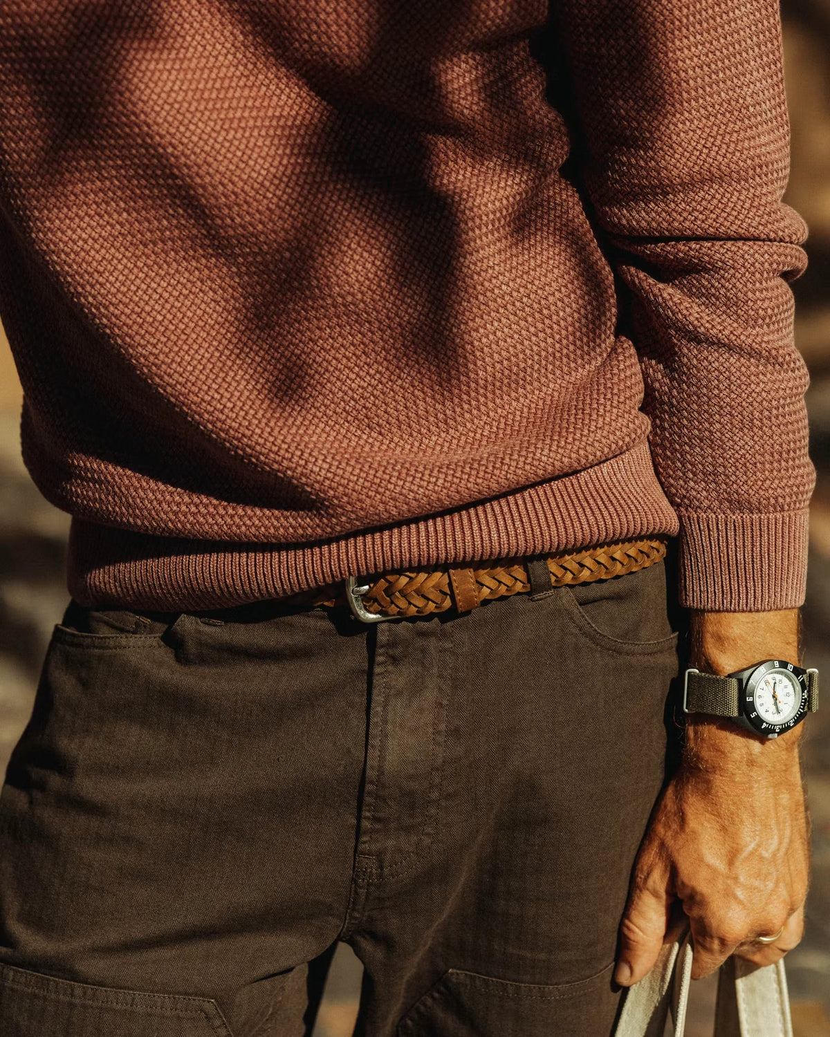Braided Leather Belt