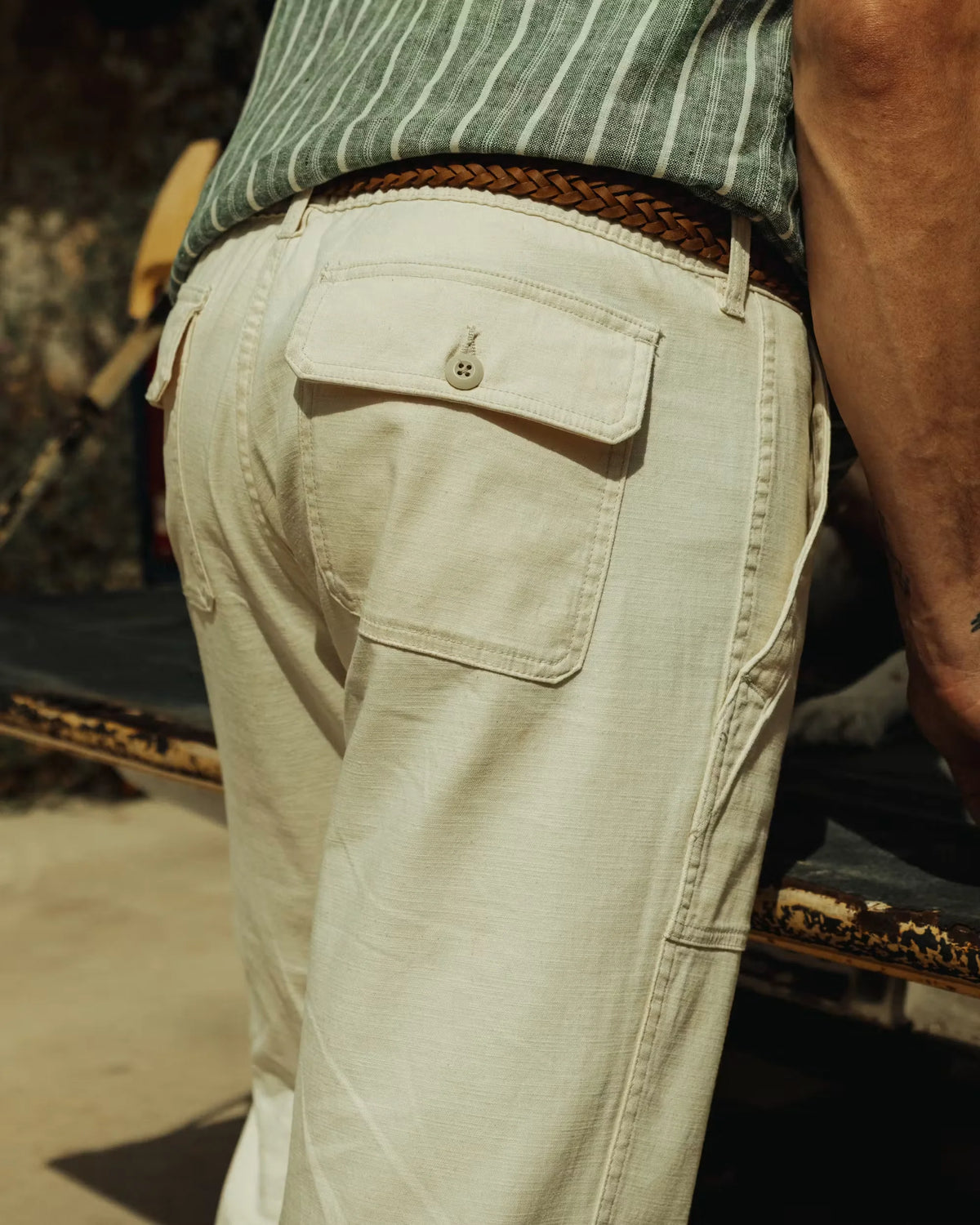 Cotton-Linen Baker Pant