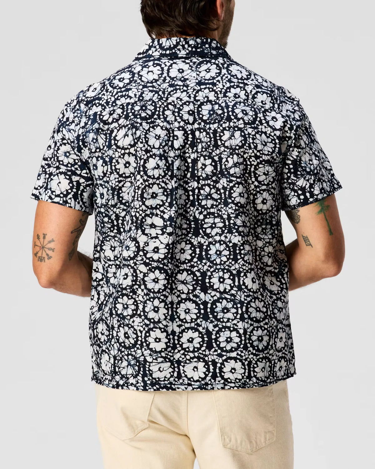 Block Print Camp Collar Shirt