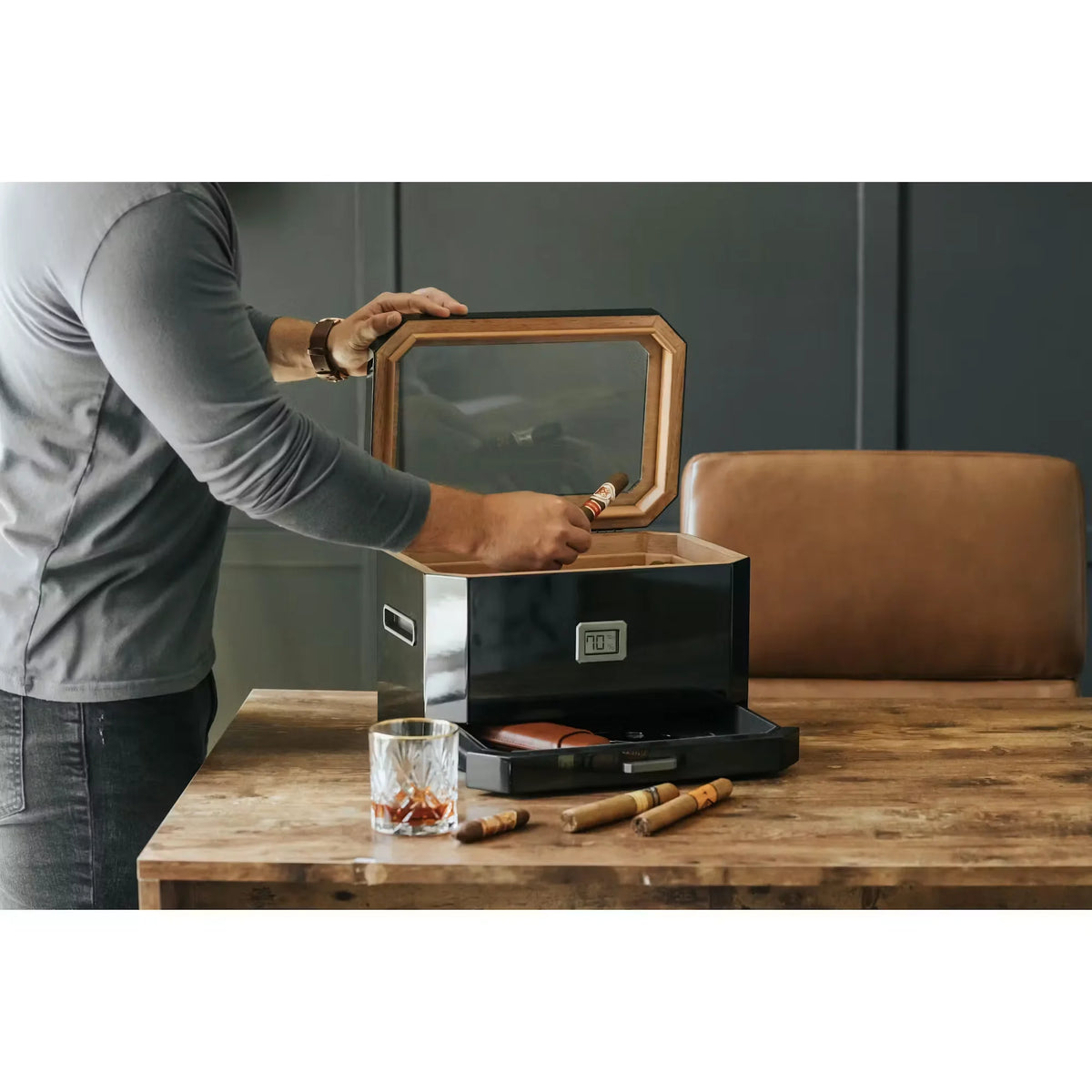 Octodor Glass Top Humidor