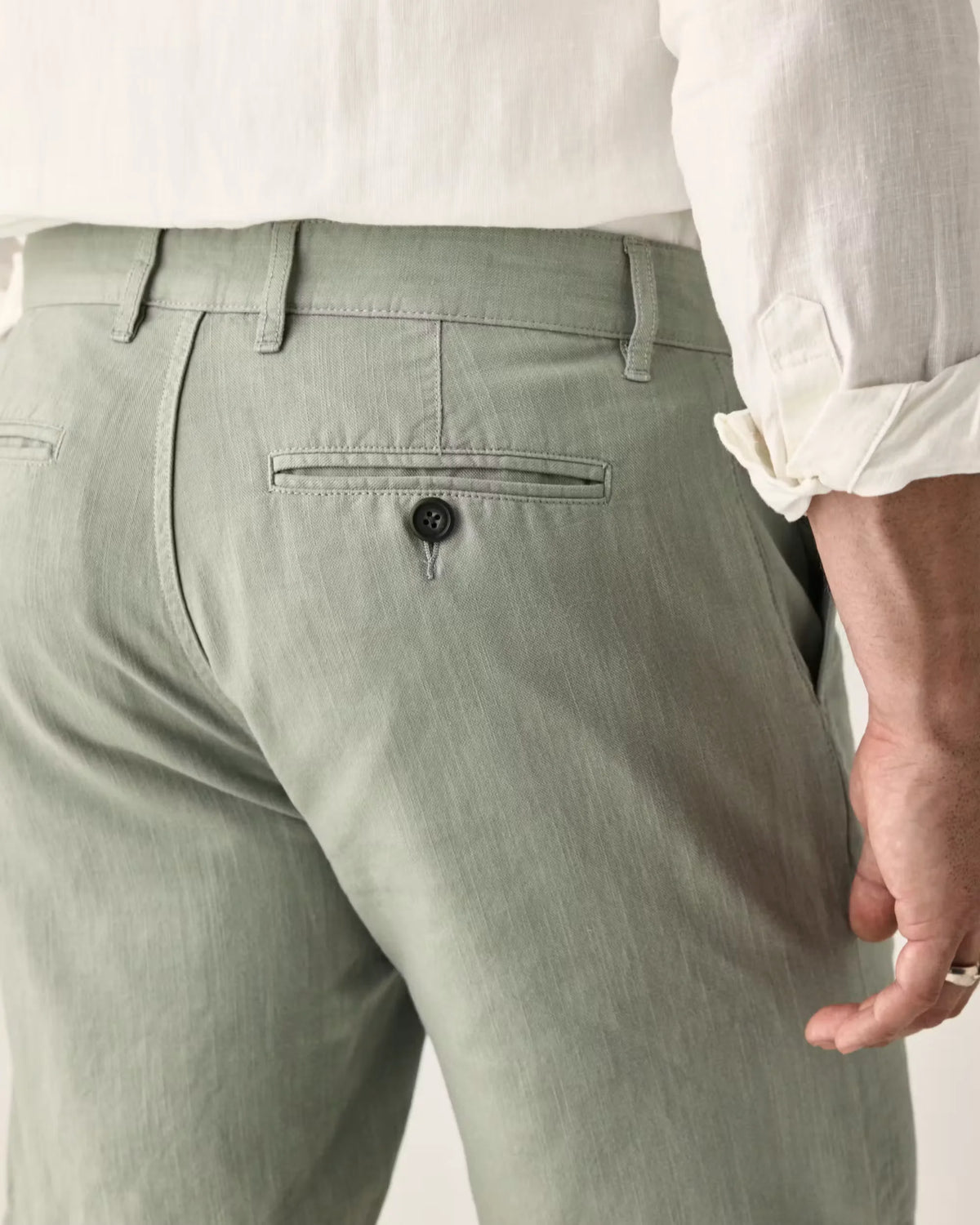 Cotton-Linen Chino Short - 9"