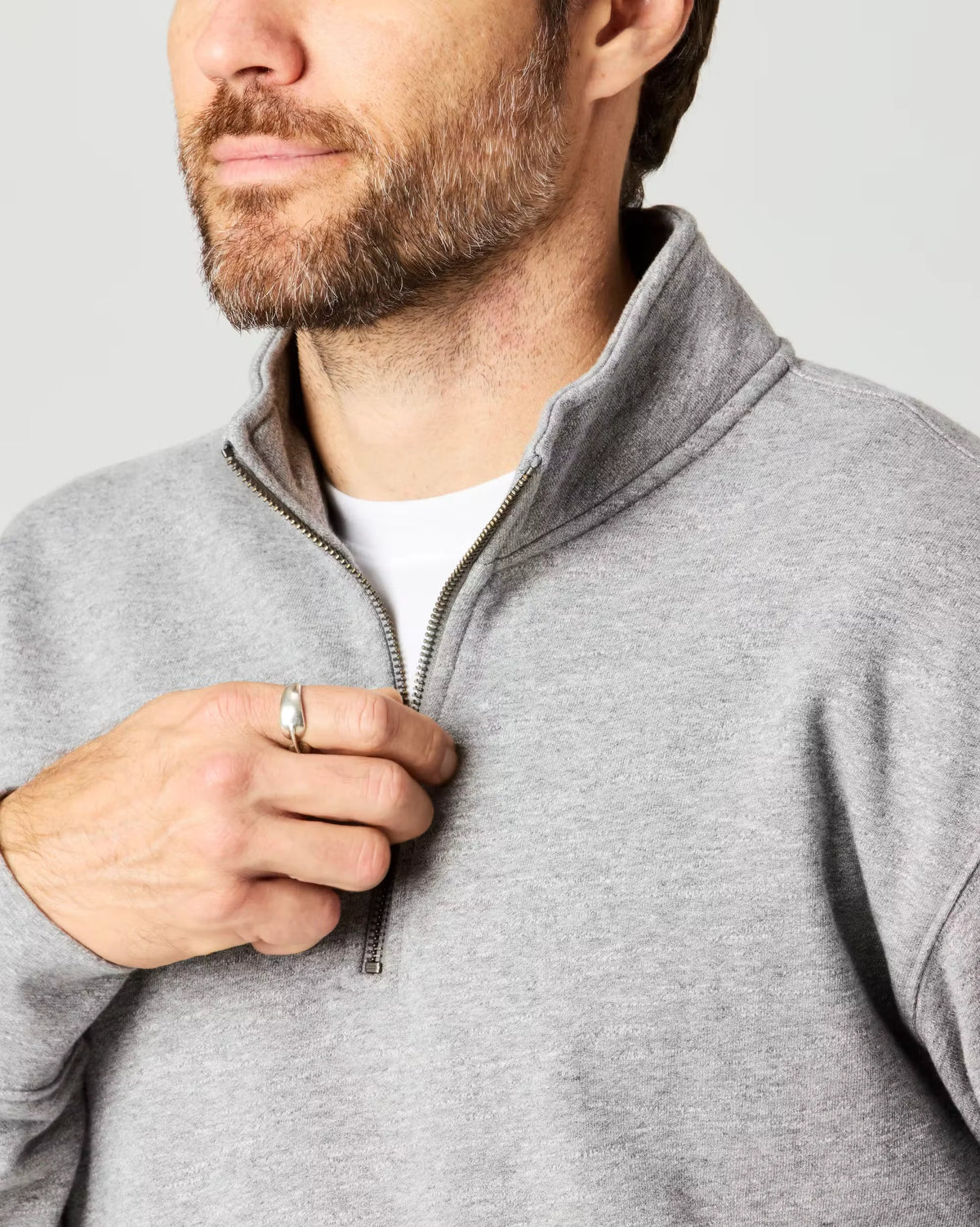 Midweight Terry Half-Zip Sweatshirt