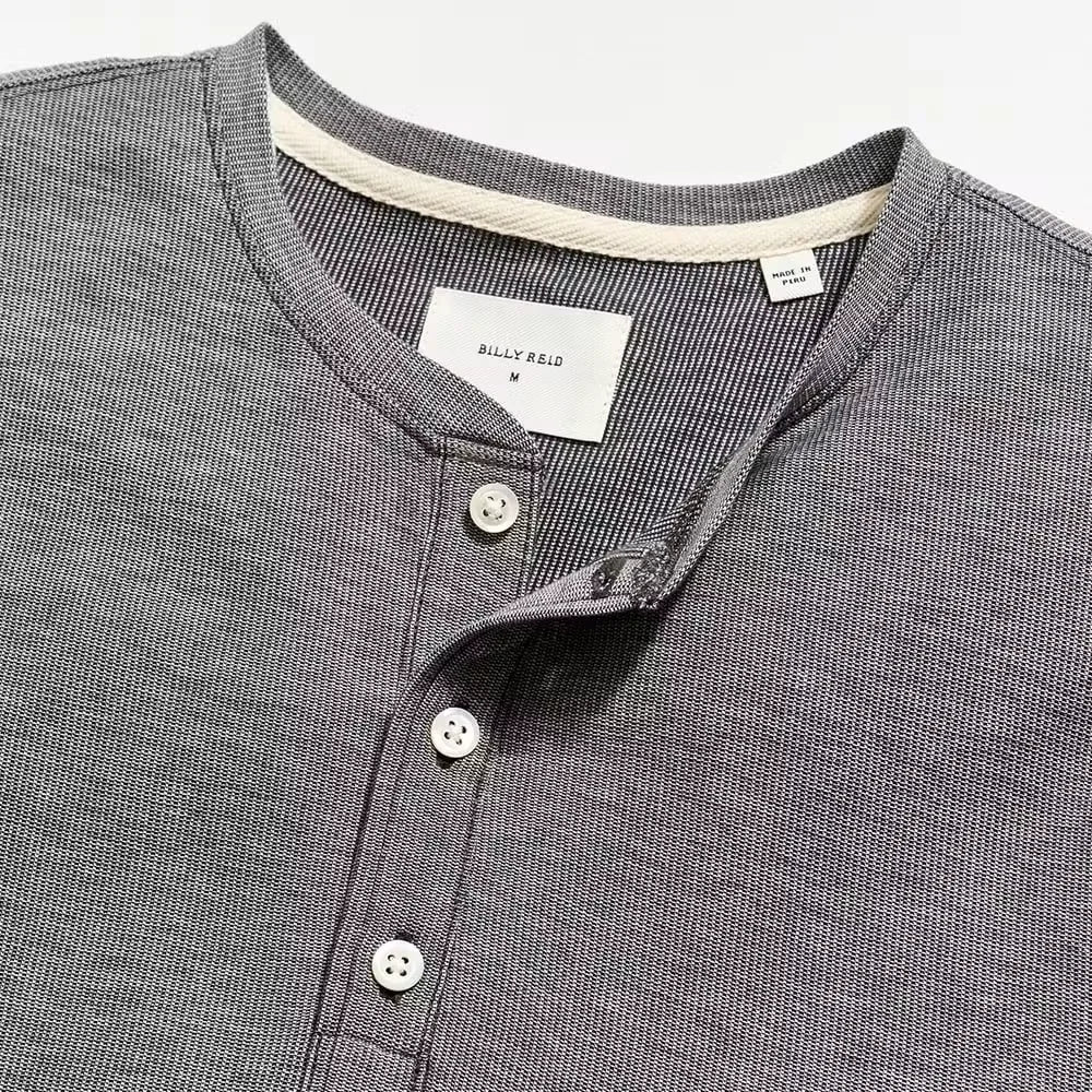 Short-Sleeve Birdseye Henley