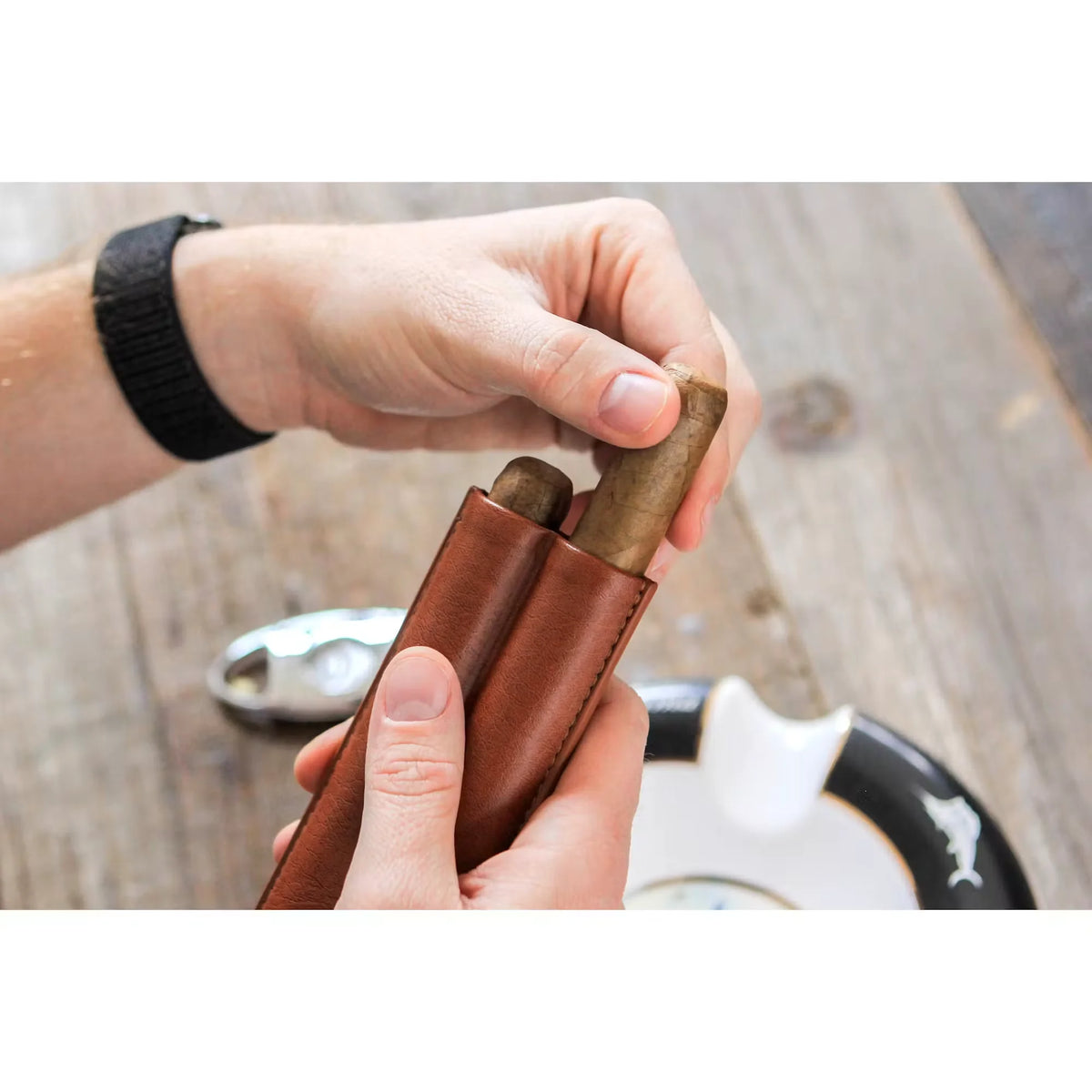 Two-Cigar Travel Case