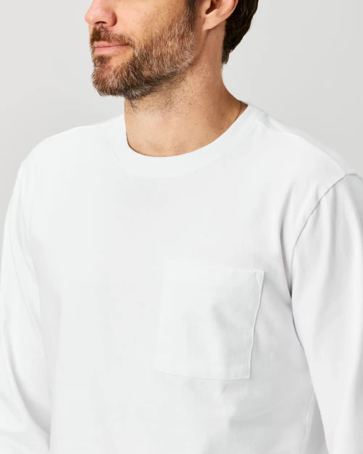 Long Sleeve American Heavyweight Pocket T-Shirt