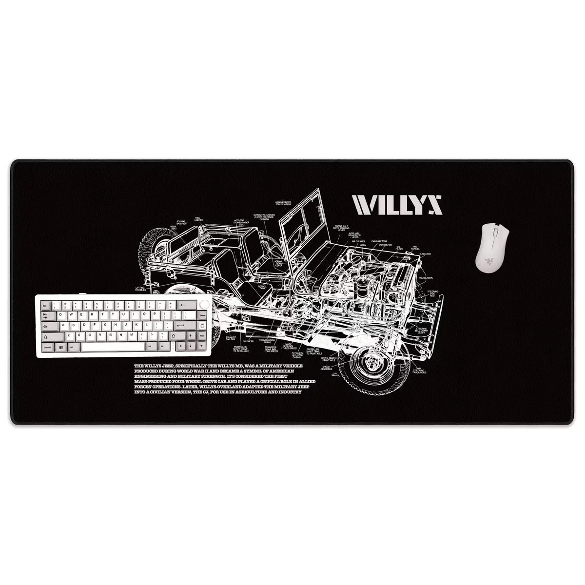 Willys Blueprint Mousepad