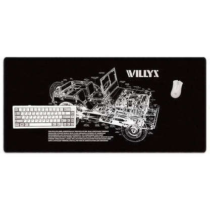 Willys Blueprint Mousepad