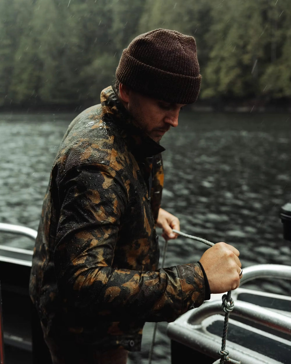 Flannel-Lined Waxed Trucker Jacket