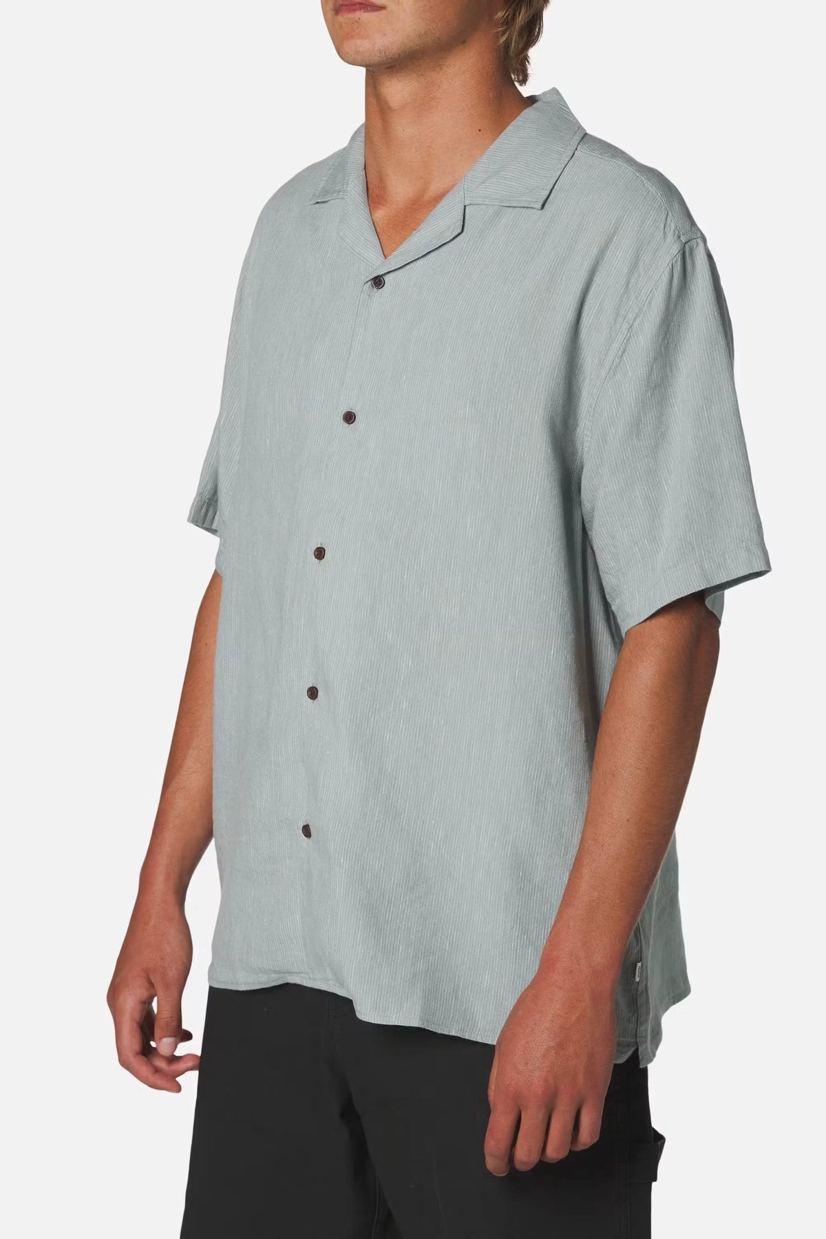 Teller Striped Camp Short Sleeve Shirt