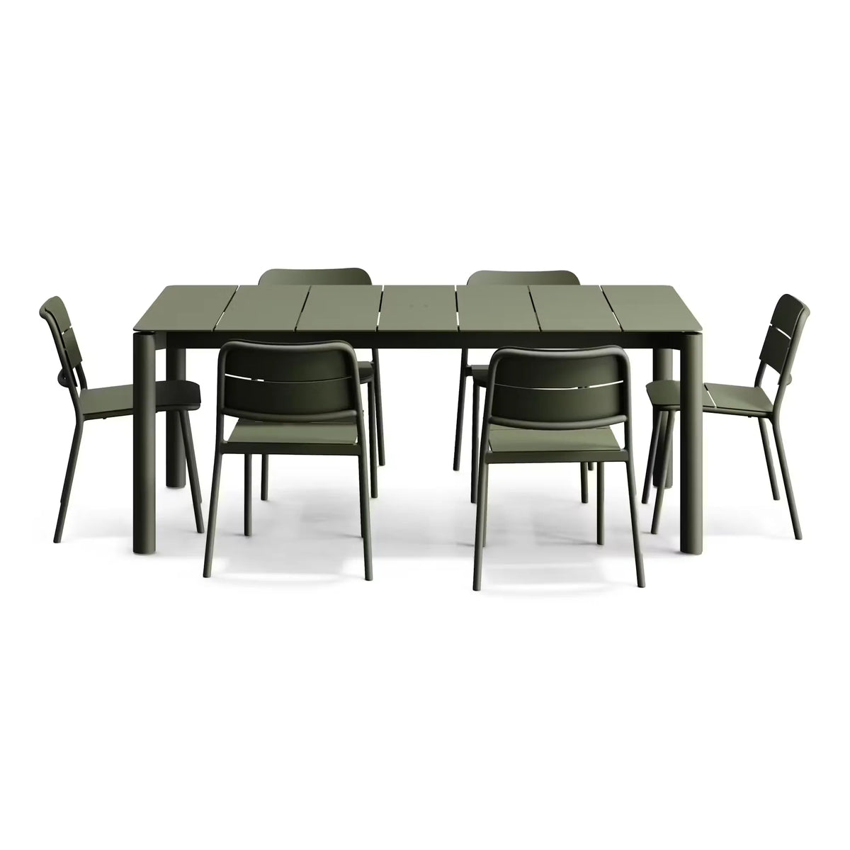 Bandwidth Dining Set (Table + 6 Chairs)