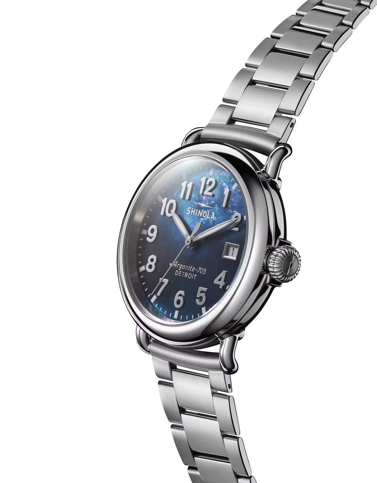 Runwell 3HD 36mm, MOP Silver Bracelet