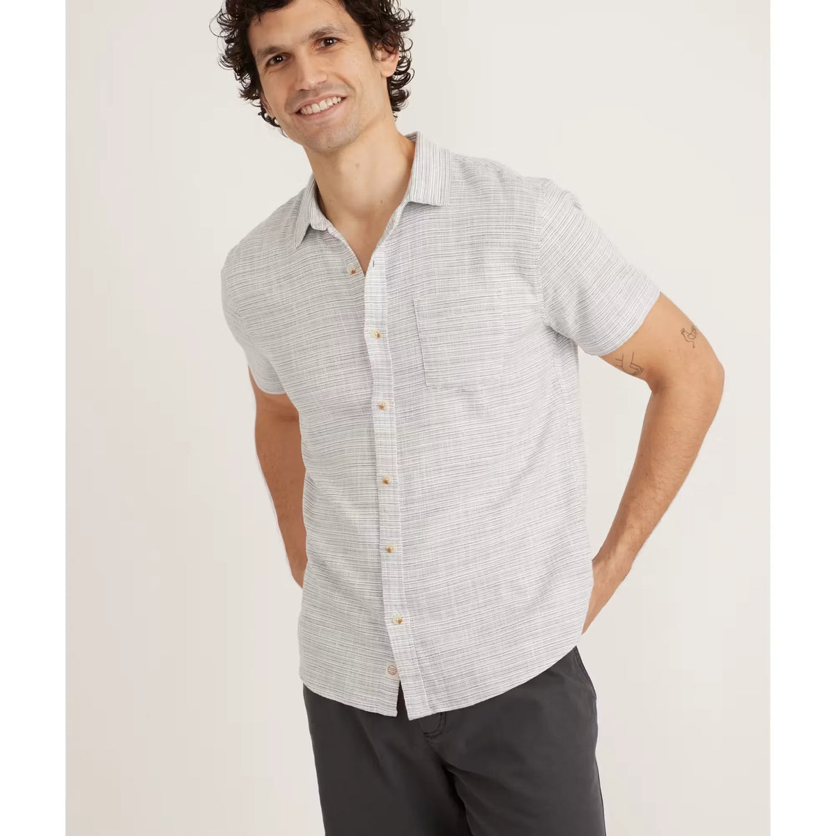 Classic Stretch Selvage Short Sleeve Shirt