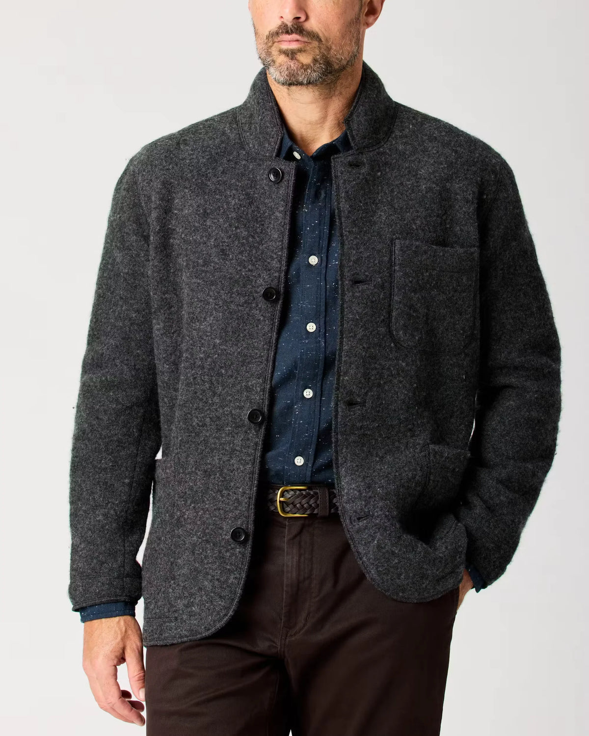 Boiled Wool Chore Blazer