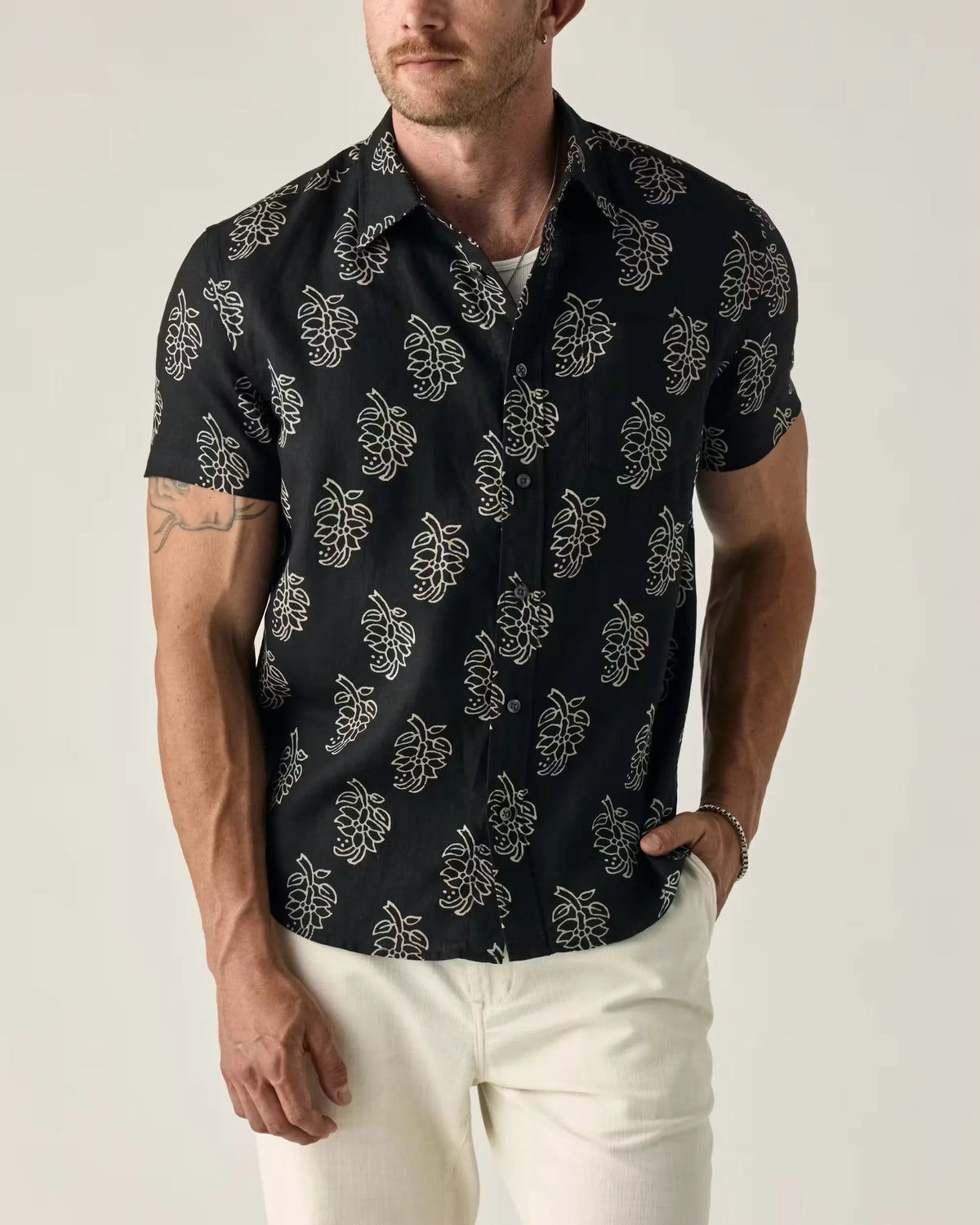 Short Sleeve Isles Linen Shirt