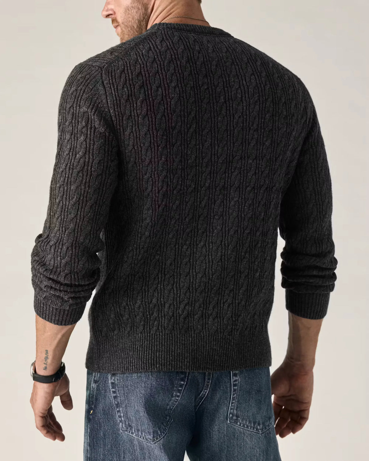EasyCash Merino Cable Knit Sweater