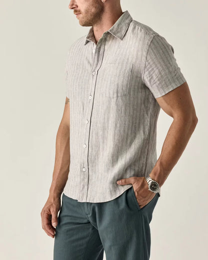 Short Sleeve Isles Linen Shirt