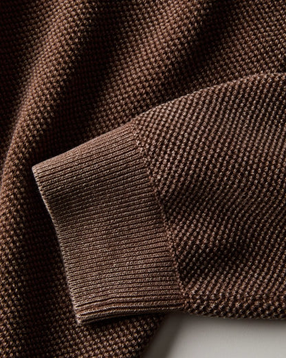 Garment Dyed Cotton Crewneck Sweater