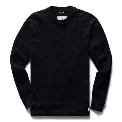 Slub Long Sleeve Henley