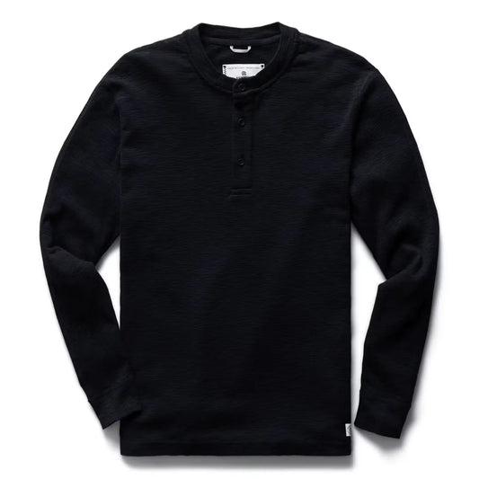 Slub Long Sleeve Henley
