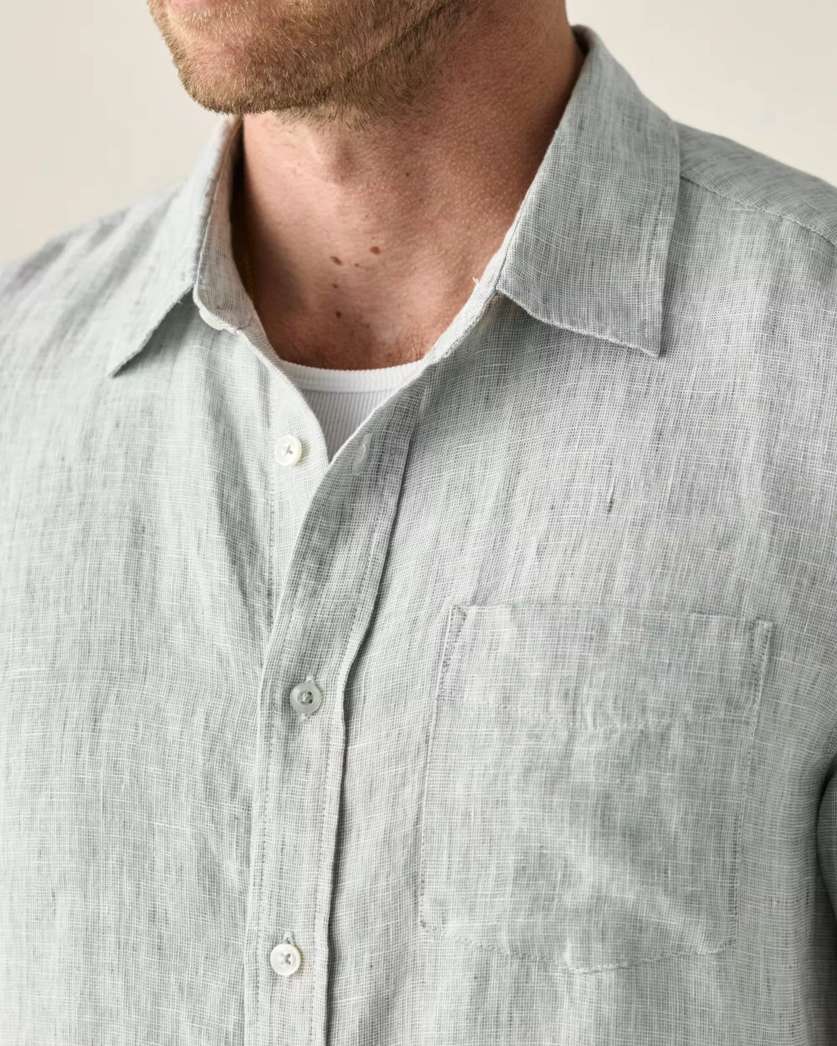 Short Sleeve Isles Linen Shirt