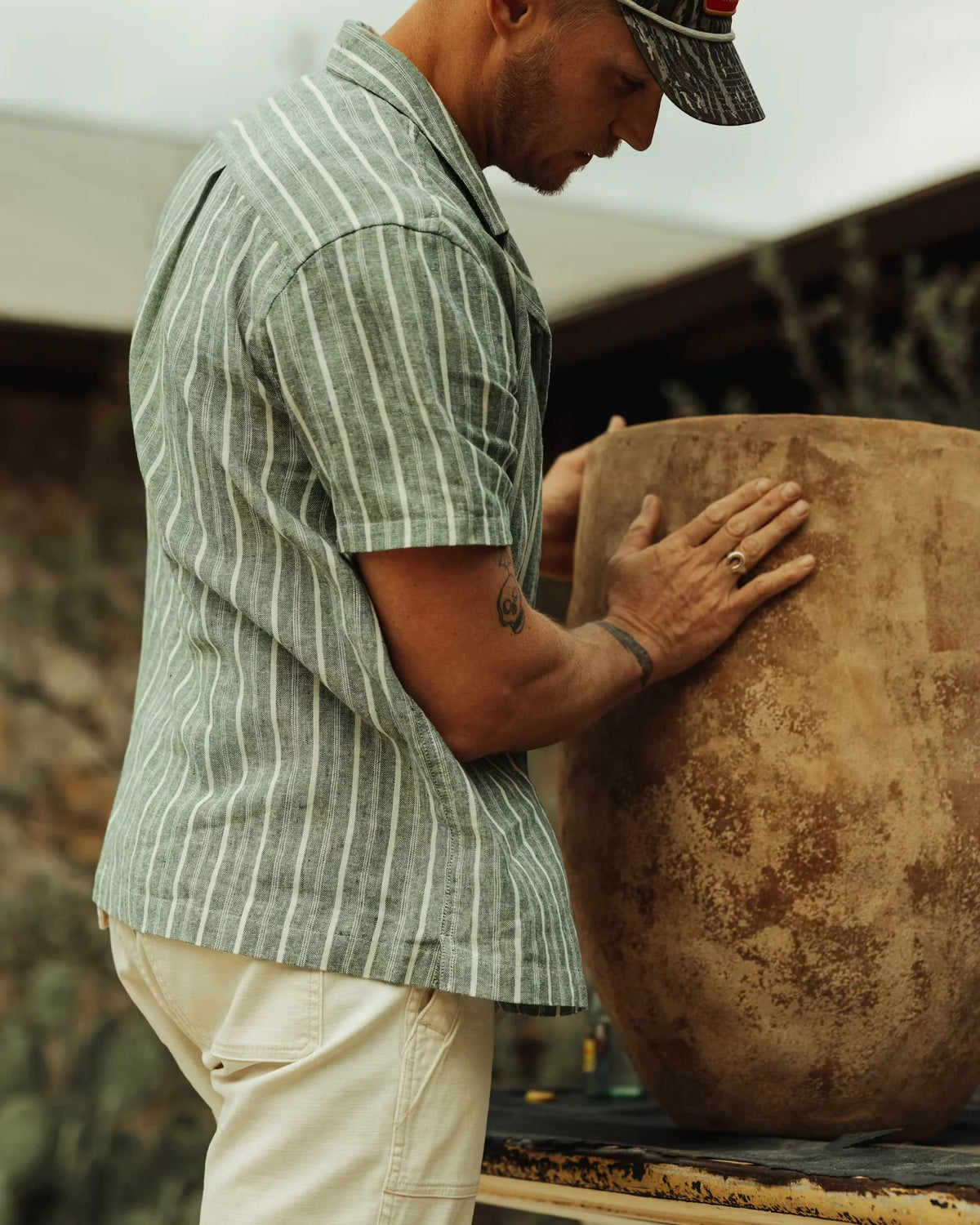 Cotton-Linen Camp Shirt