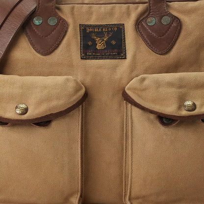 Cotton Canvas/Leather Cargo Briefcase