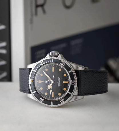 Textured French Calfskin Leather Watch Strap