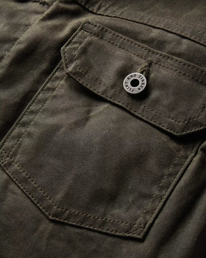 Flannel-Lined Waxed Trucker Jacket - Tall