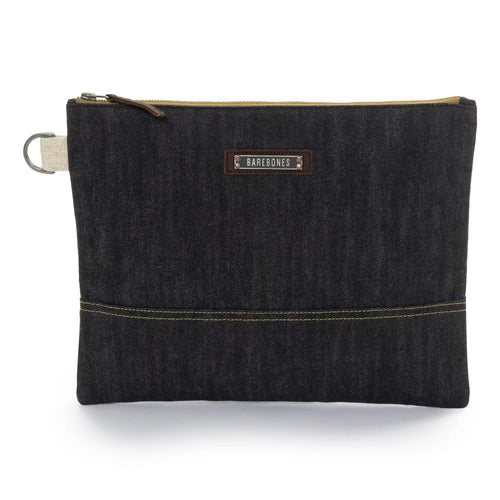 Neelum Large Zipper Pouch - Denim