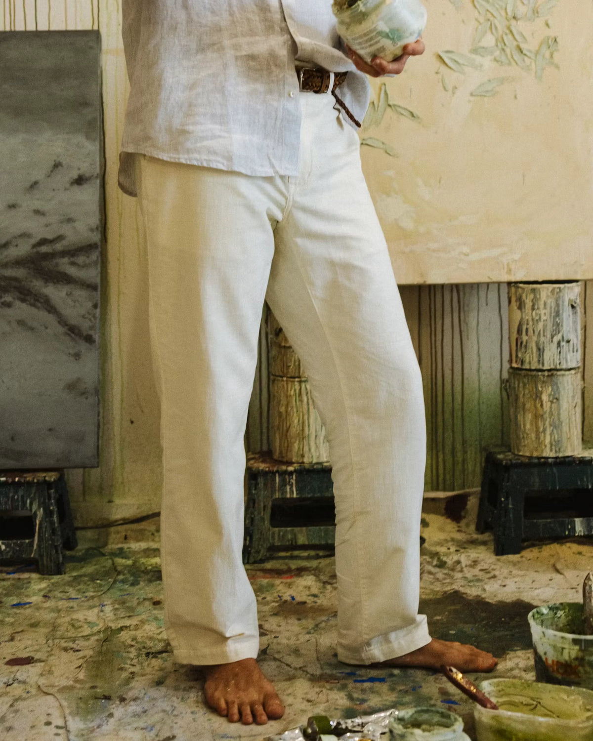 Cotton Linen Chino - HB Straight