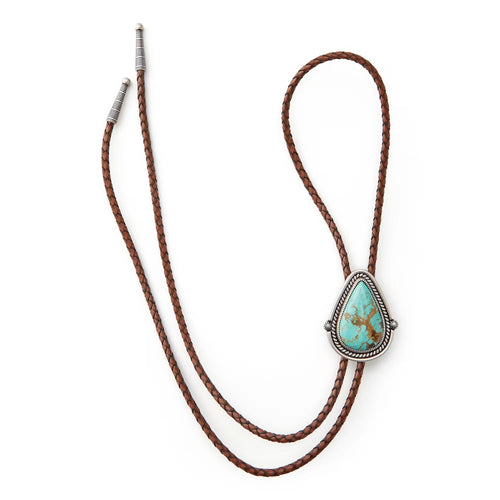 Turquoise Drop Bolo Tie