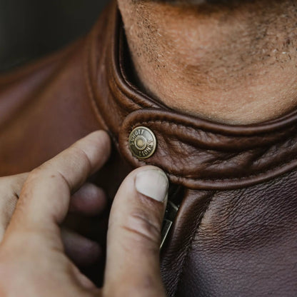 Cafe Natural Leather Jacket