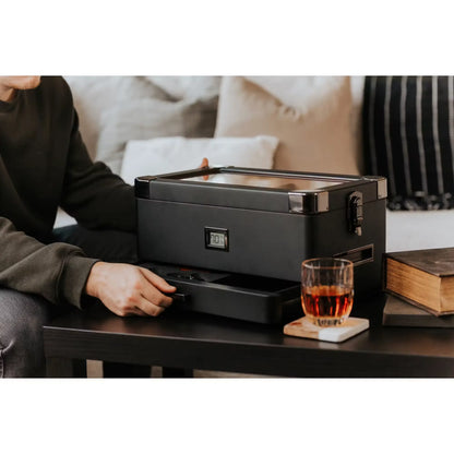 Military Glass Top Cigar Humidor