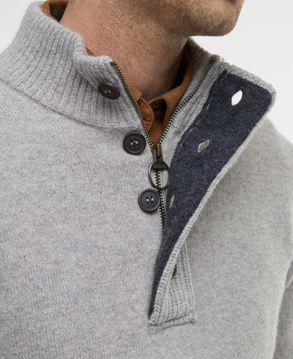 Essential Patch Half Zip Sweater