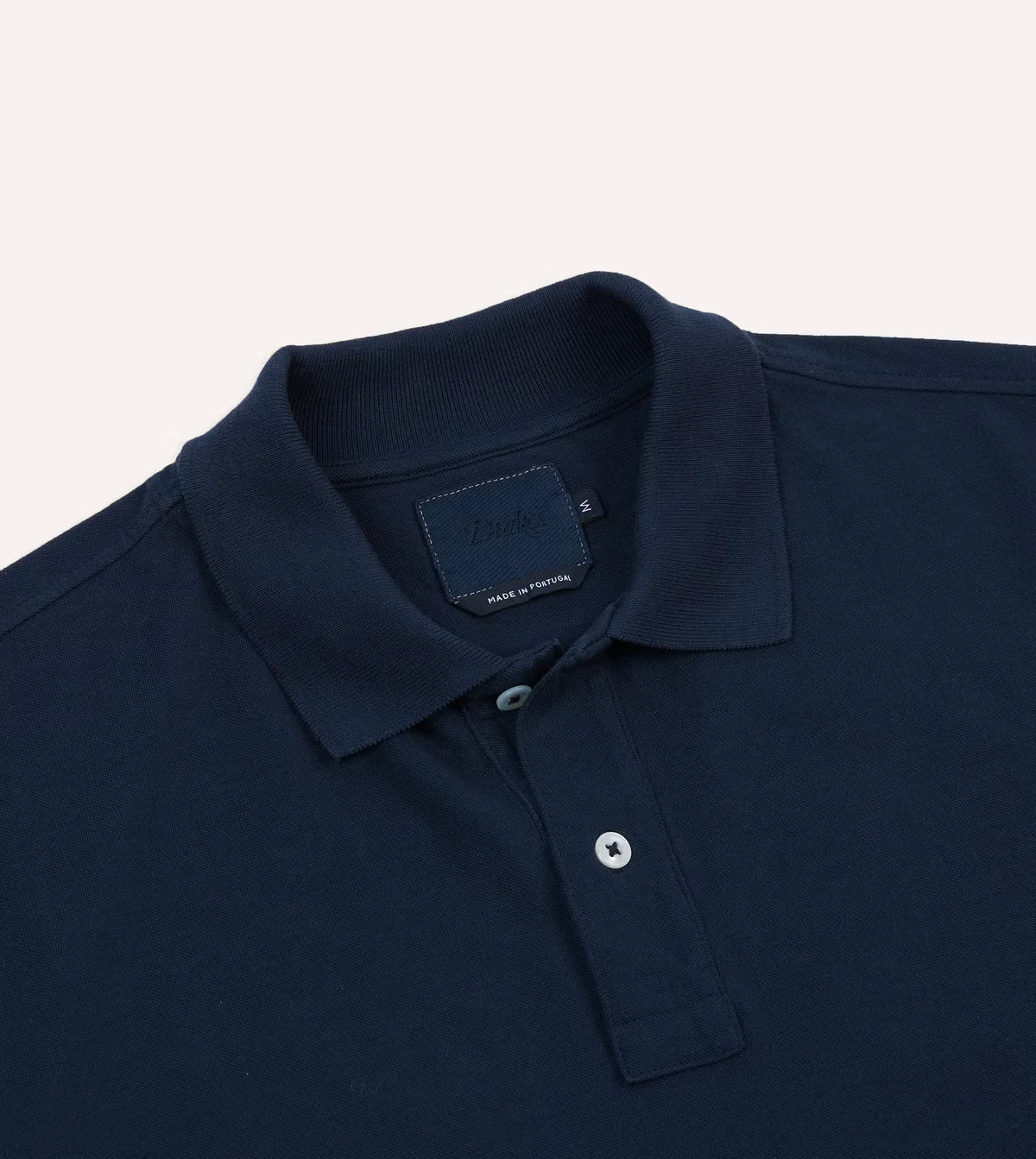 Washed Pique Cotton Polo Shirt