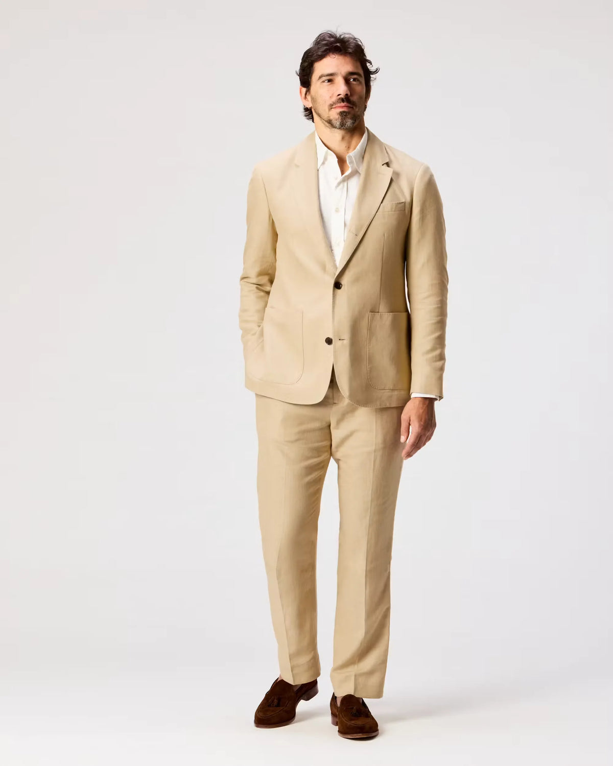 Rosedale Linen Classic Patch Pocket Suit Jacket