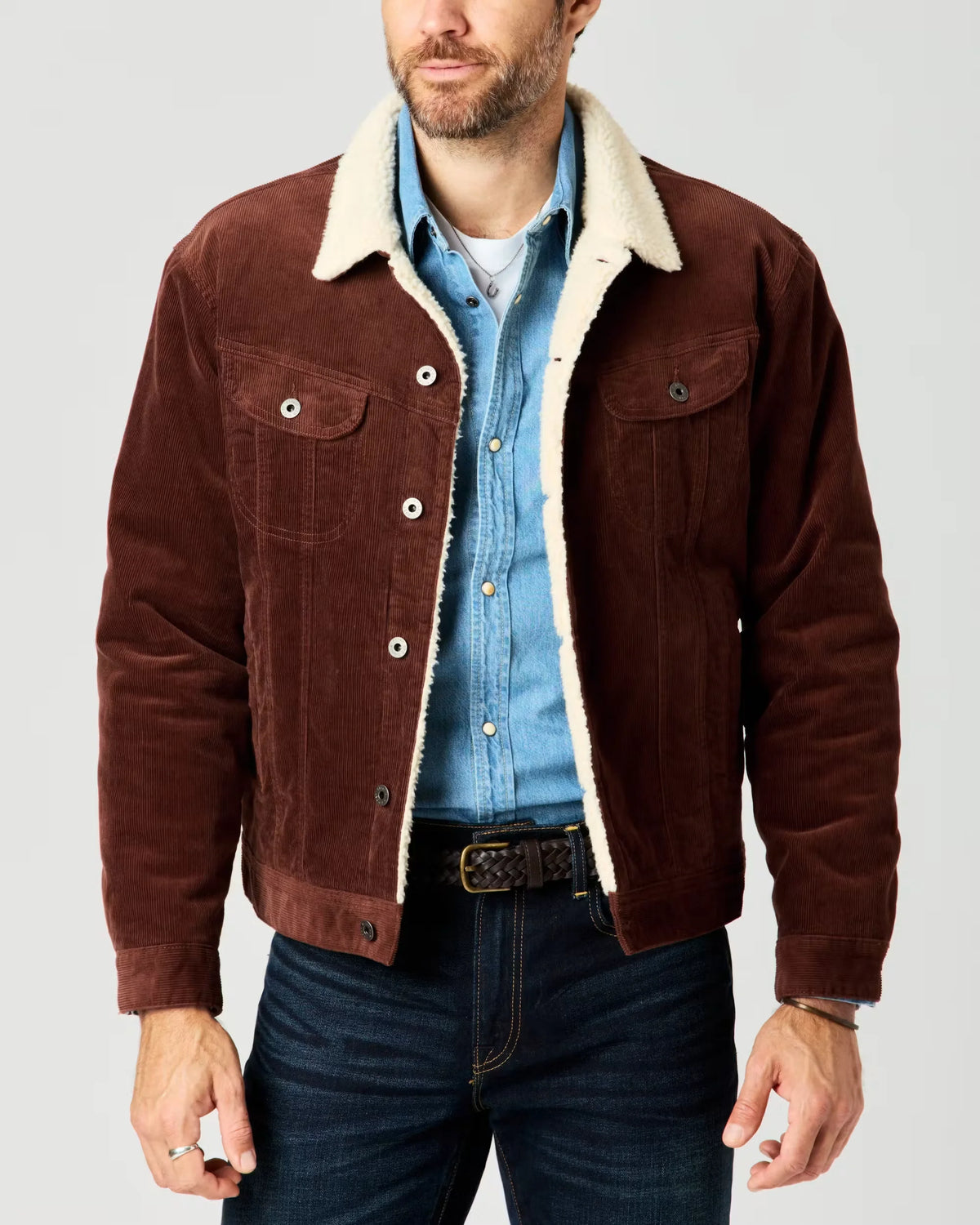 Sherpa-Lined Trucker Jacket