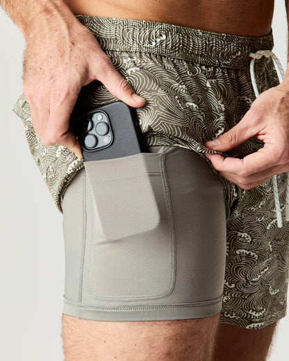 Performance Lined Swim Trunk - 5"