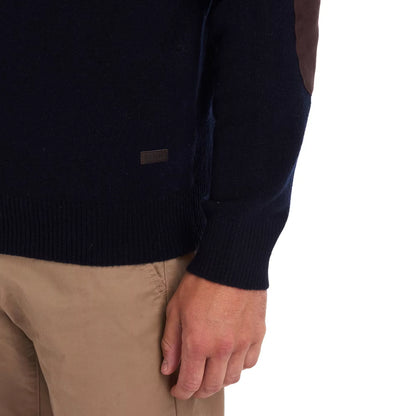 Essential Patch Half Zip Sweater