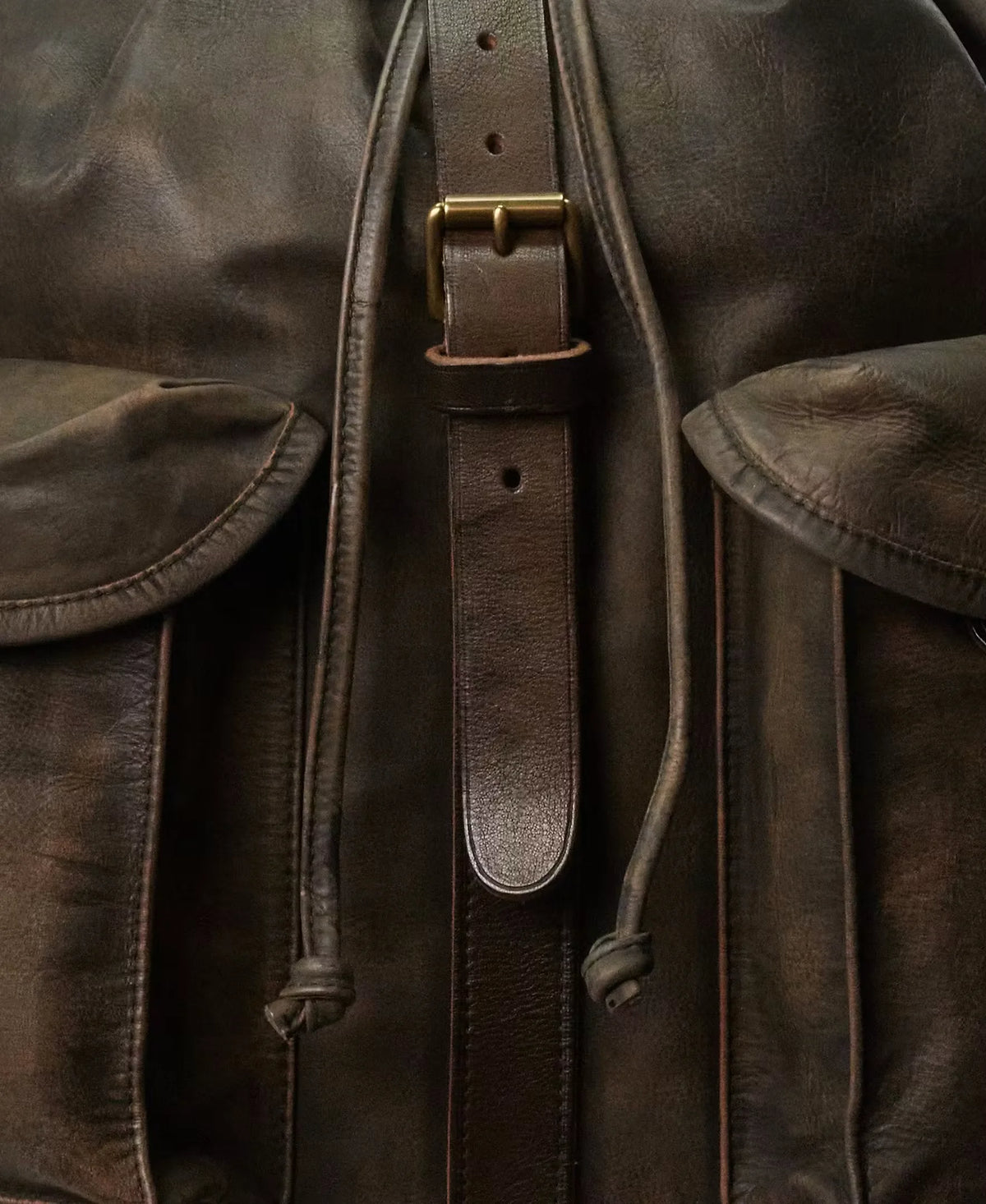 Leather Rucksack Backpack