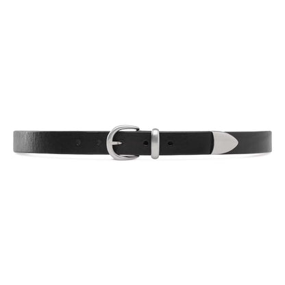 Western Bridle Leather Belt Slim