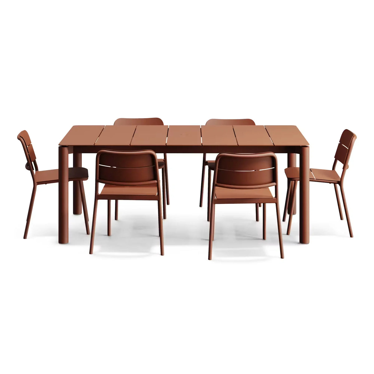 Bandwidth Dining Set (Table + 6 Chairs)