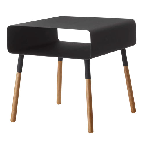 Plain Side Table with Storage Shelf