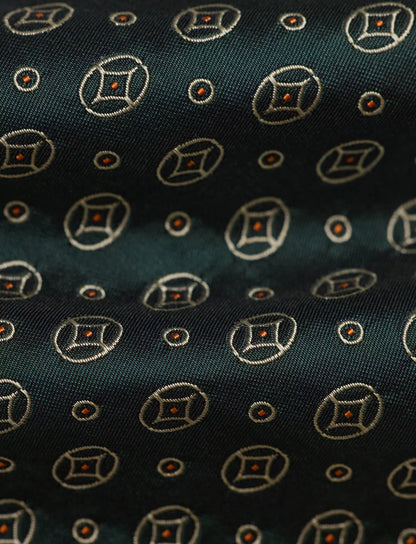 Silk Brocade Foulard Neck Tie