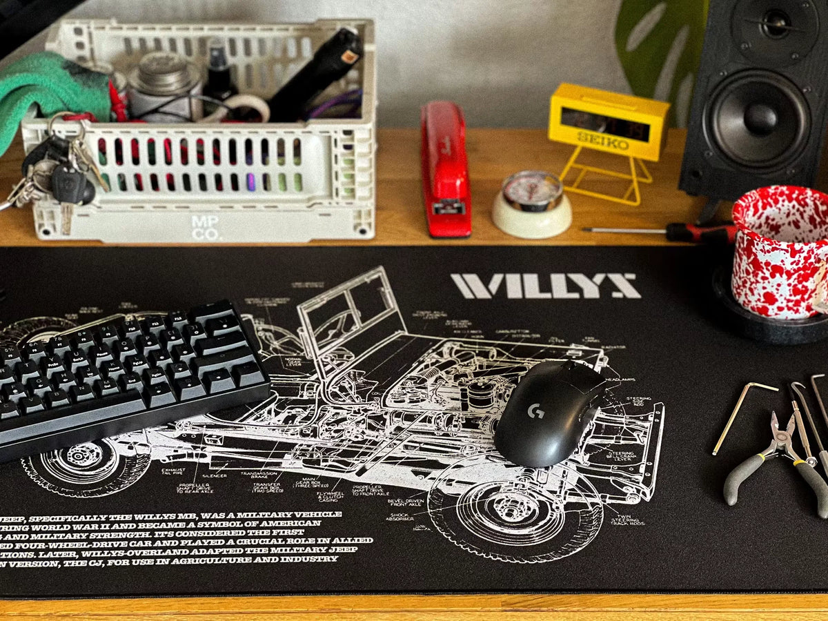 Willys Blueprint Mousepad