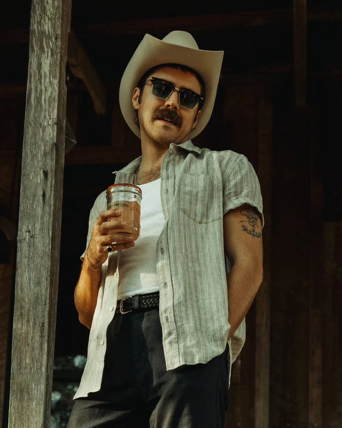 Short Sleeve Isles Linen Shirt