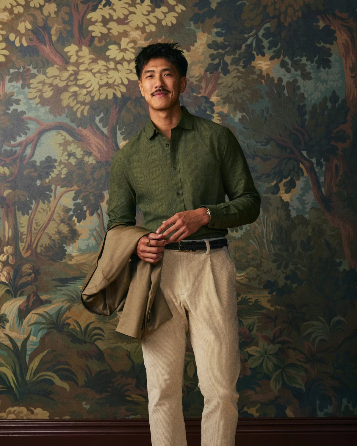 Brushed Woven Dress Shirt